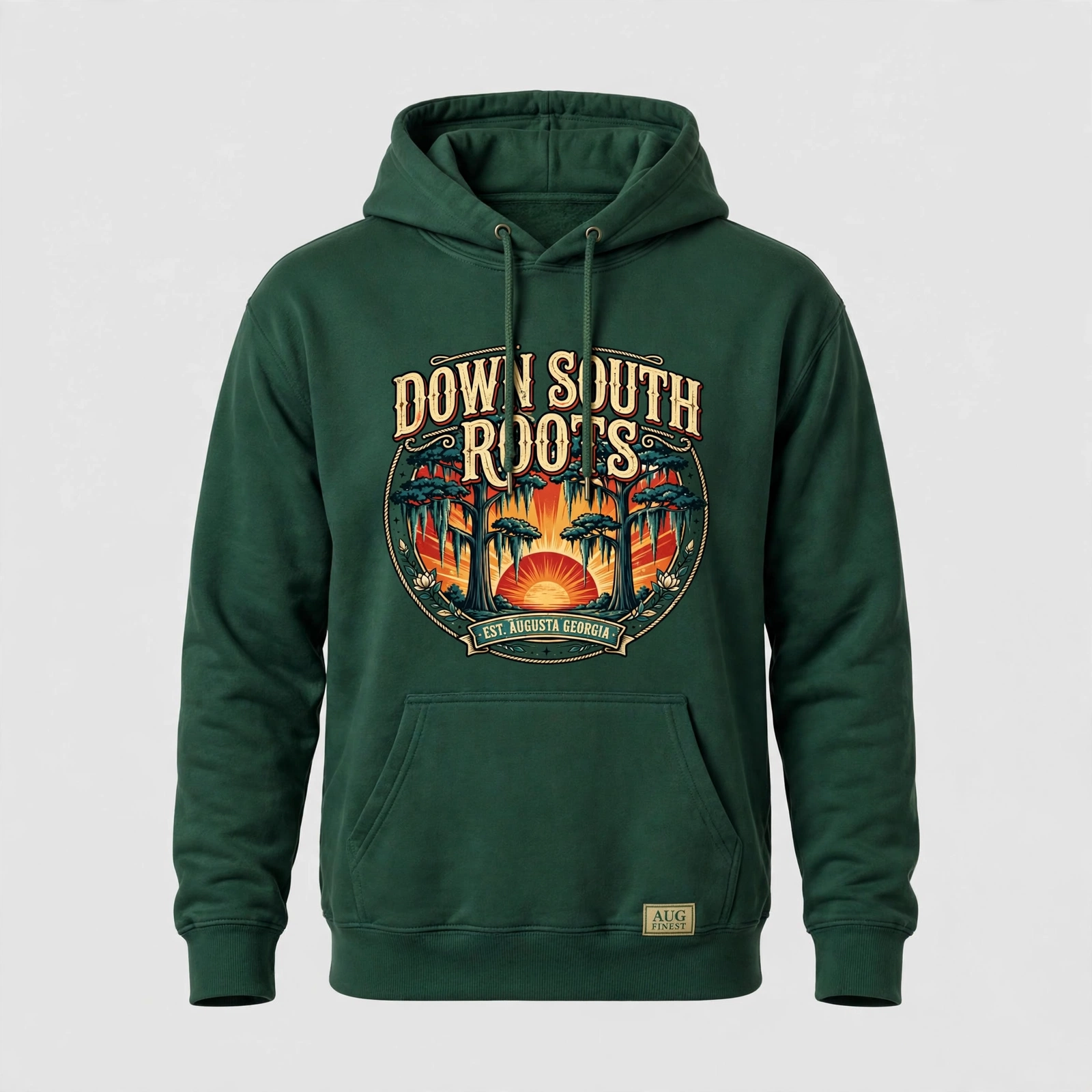 Green Aug Fin_Est Down South Roots hoodie